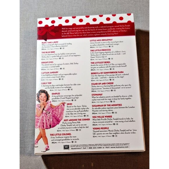 Shirley Temple Little Darling Collection Vol 1 2 3 DVD 18-Disc Box Set New - Picture 3 of 4